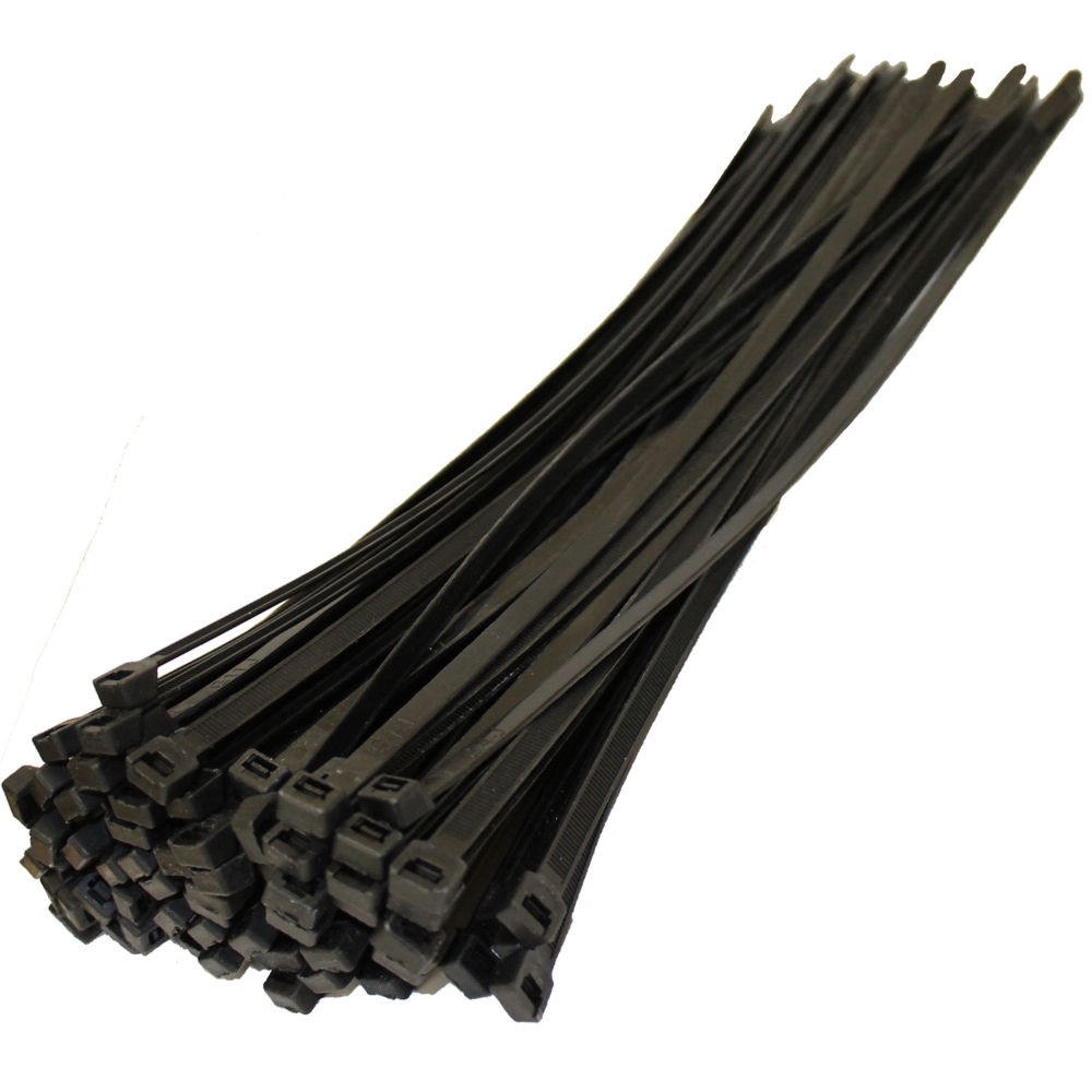 Cable tie black 4.8x300